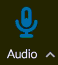 Audio bar showing sound settings