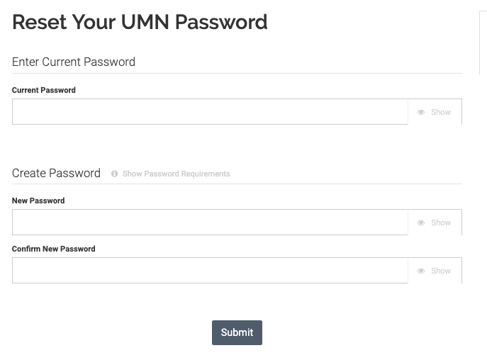 Reset Your Internet Id Password It Umn The People Behind The Technology