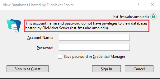 filemaker pro 15 client is disconnecting from the host